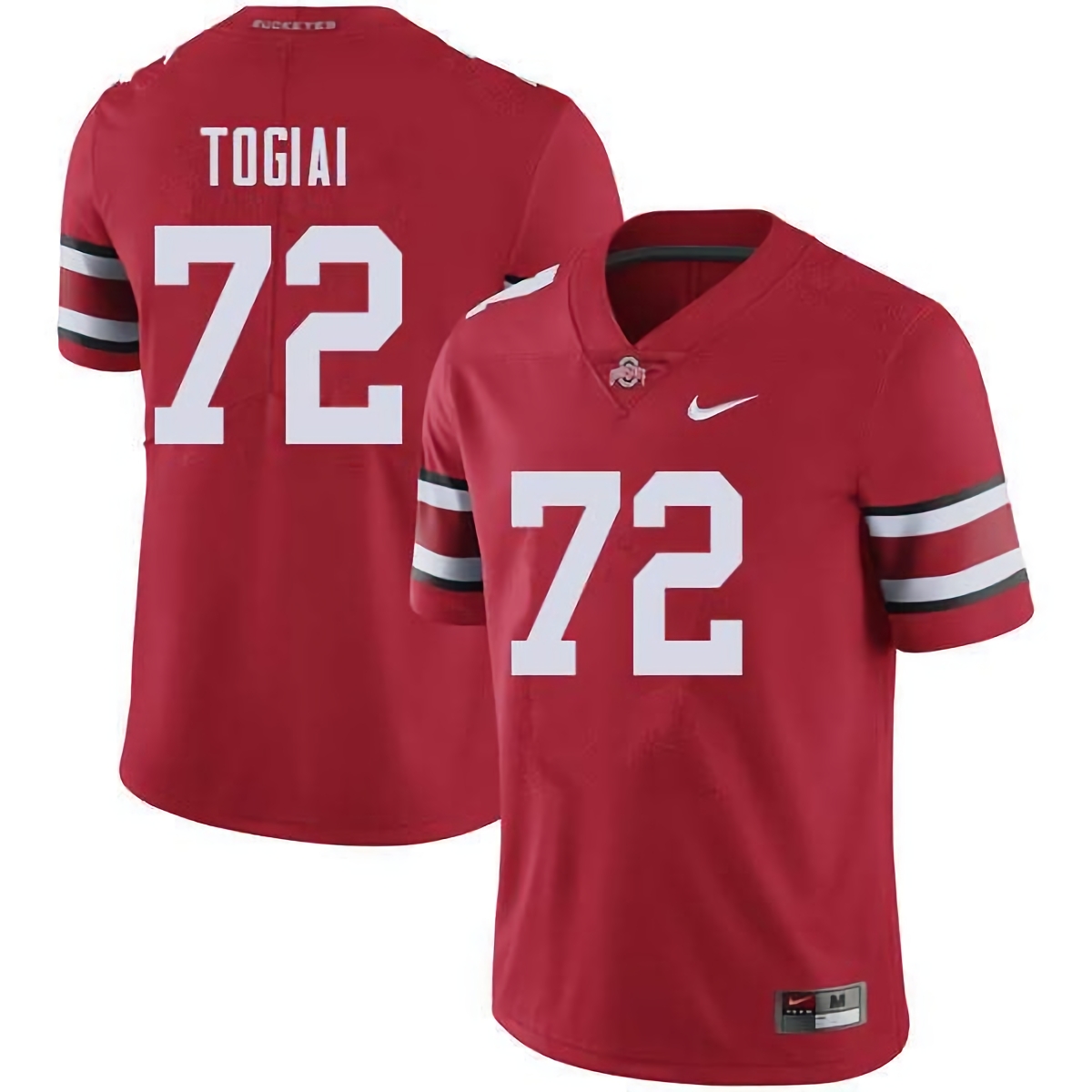 Tommy Togiai Ohio State Buckeyes Men's NCAA #72 Nike Red College Stitched Football Jersey VWD3656FX